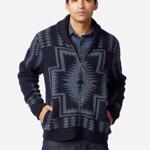 Pendleton Men's Harding Cardigan- Navy NWT Large